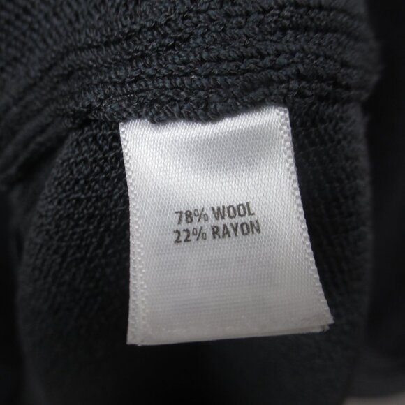 St. John Mock Neck Elbow Sleeve Knit Knee Length Wool Blend Gray Dress 14 - Picture 7 of 7